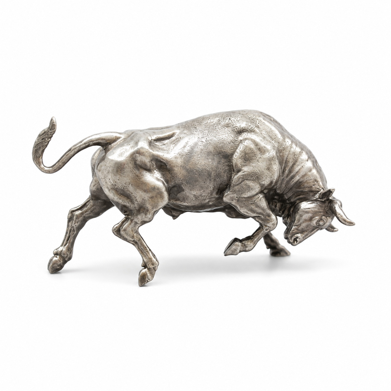Vintage Copper Wall Street Bull - Desktop Ornament