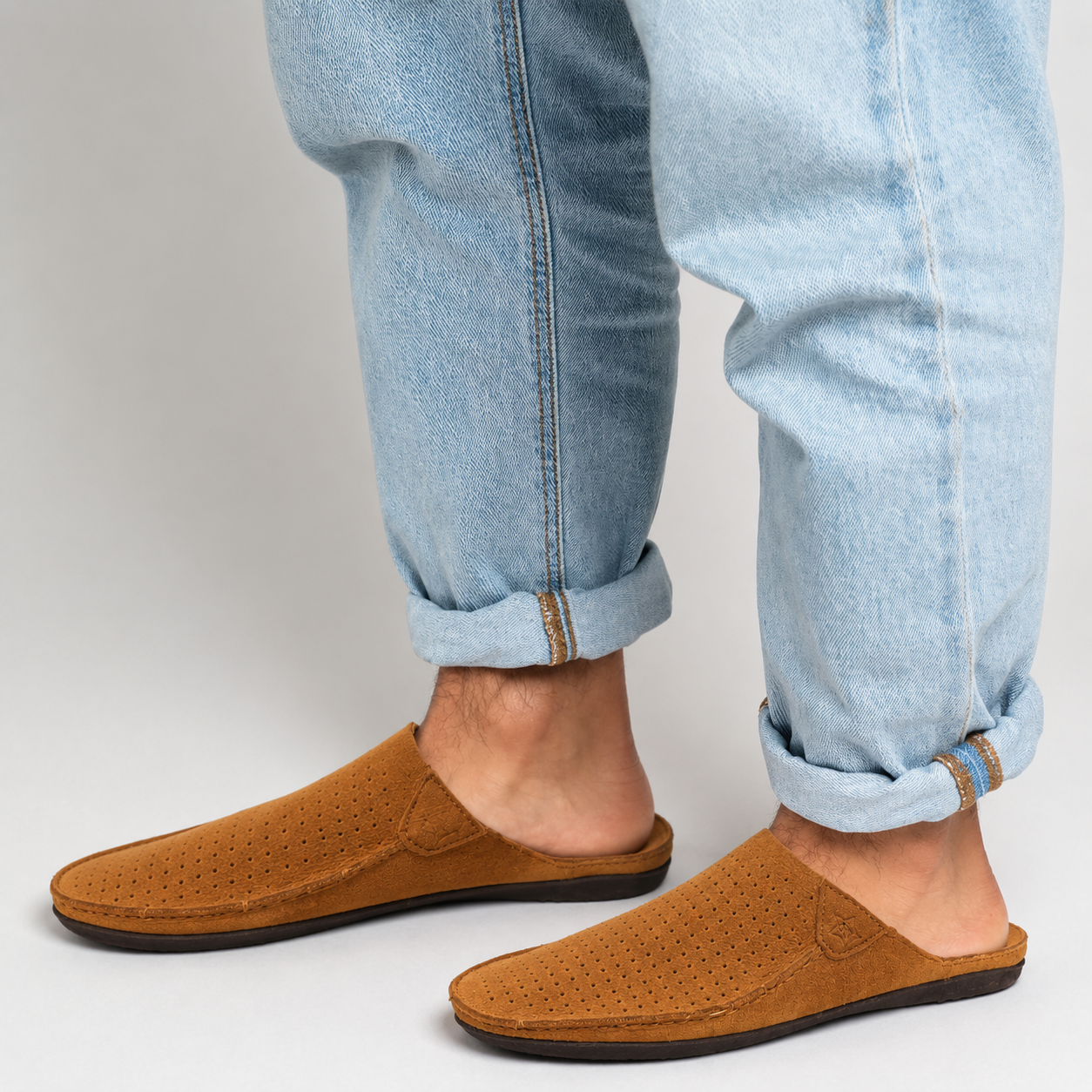 Lission Lambskin Leather Slippers