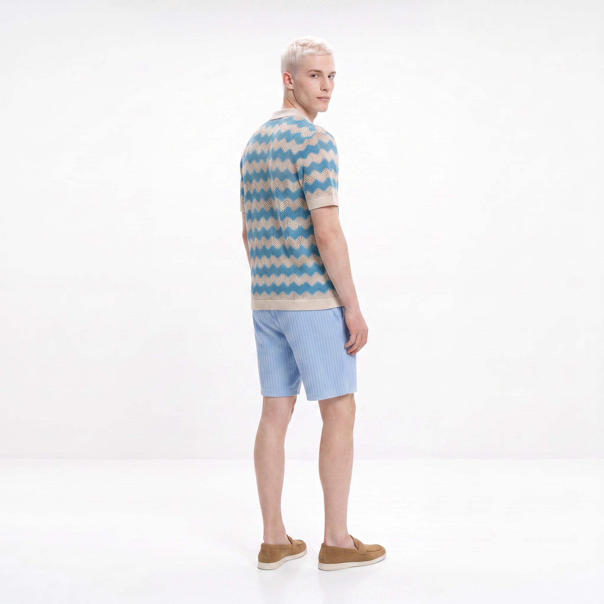 Mizzoni Knitted Button Down Polo