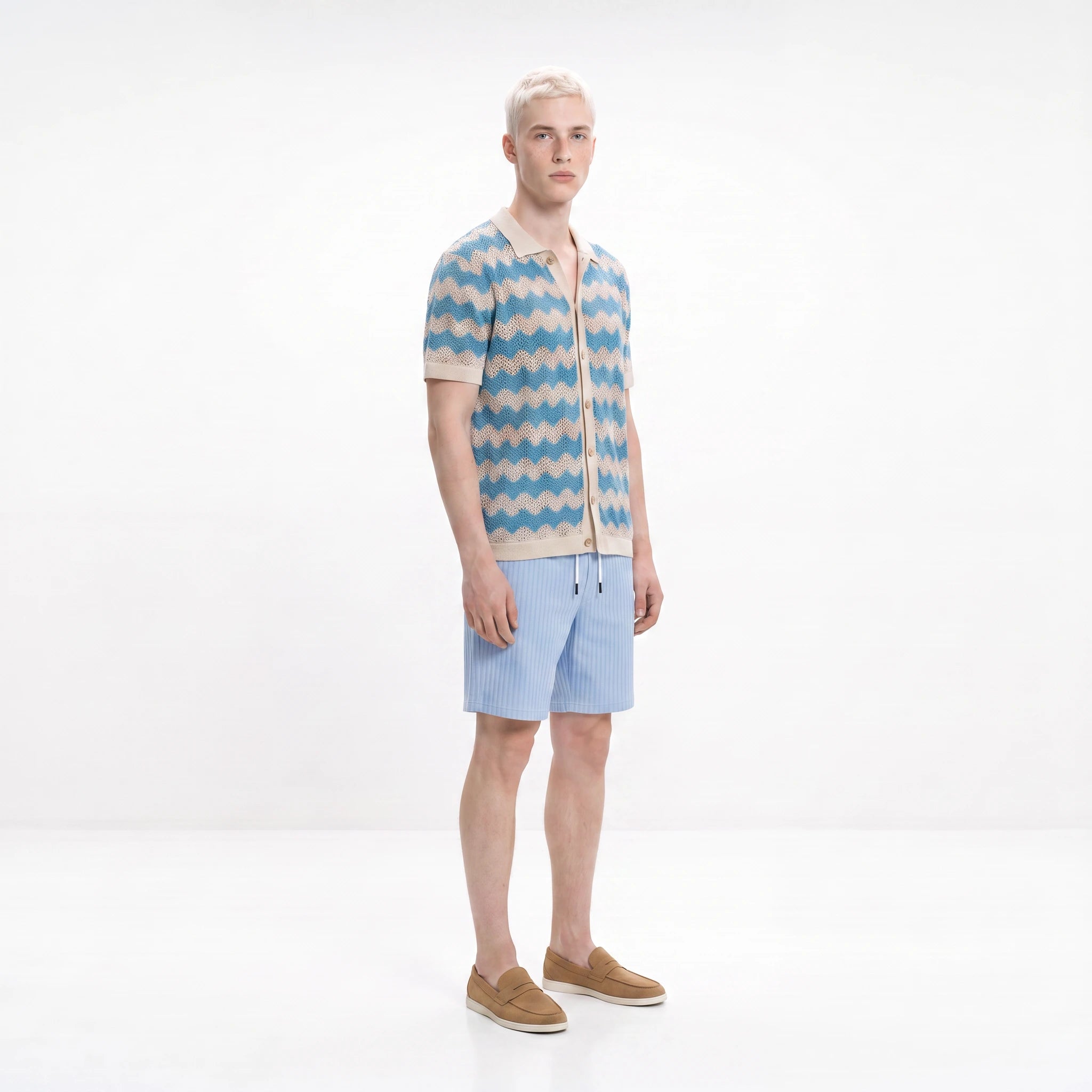 Mizzoni Knitted Button Down Polo