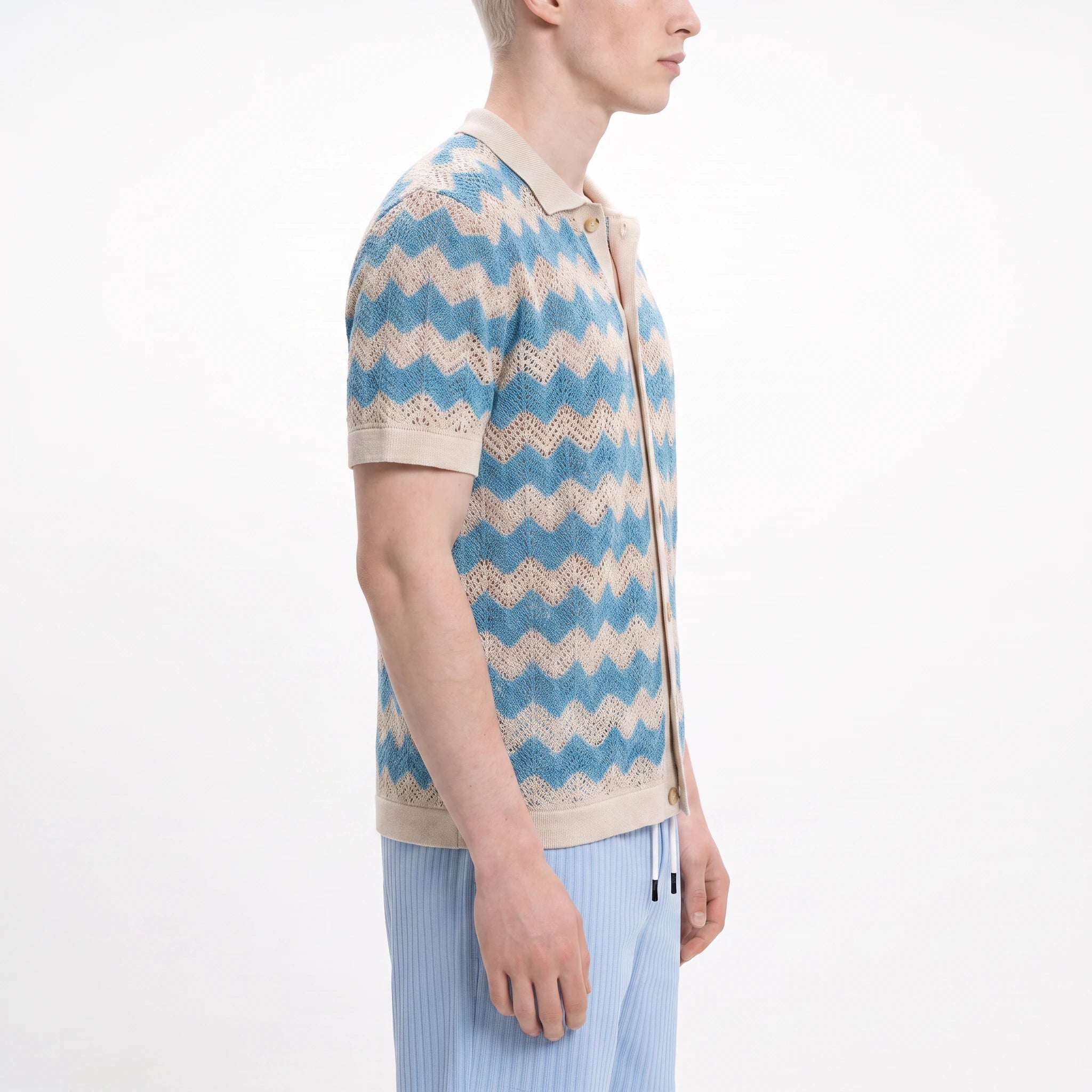 Mizzoni Knitted Button Down Polo