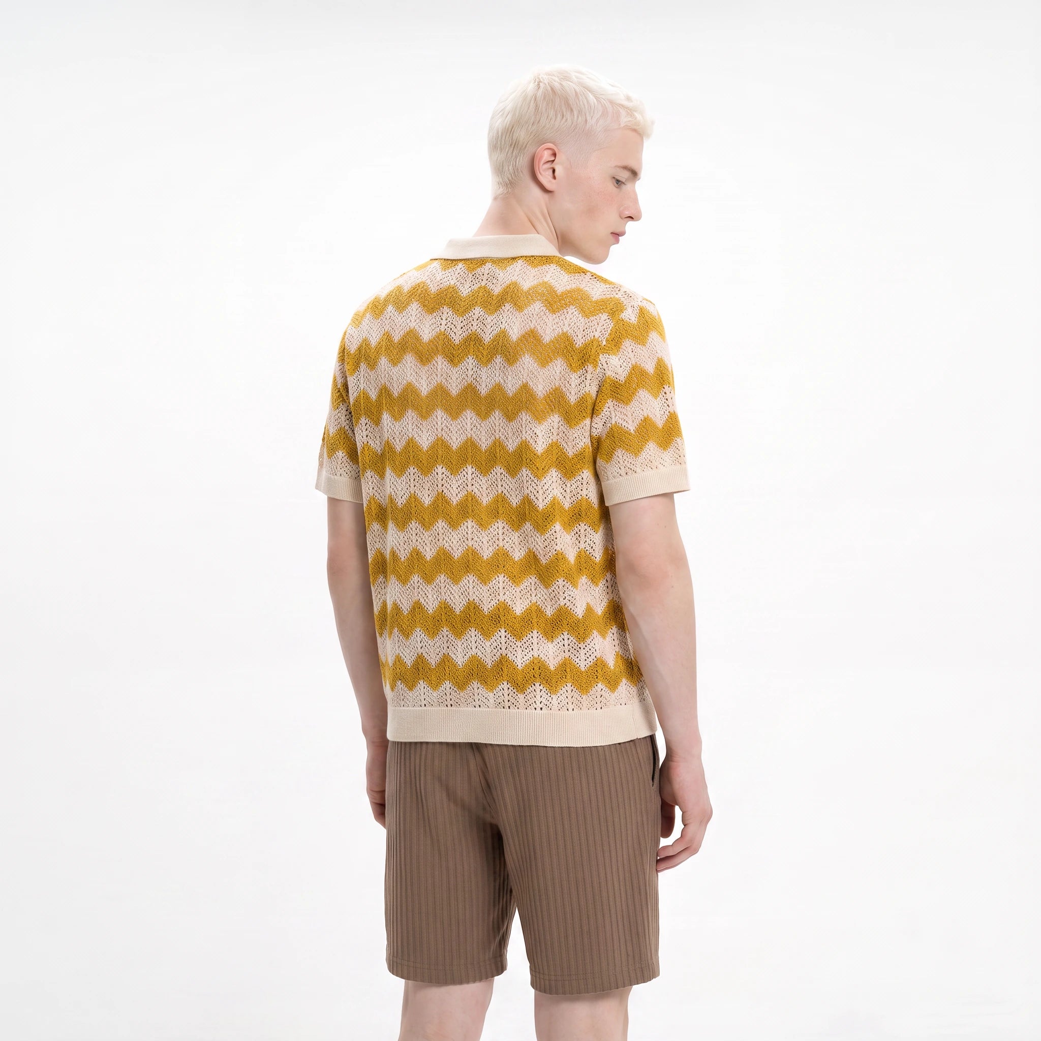 Mizzoni Knitted Button Down Polo