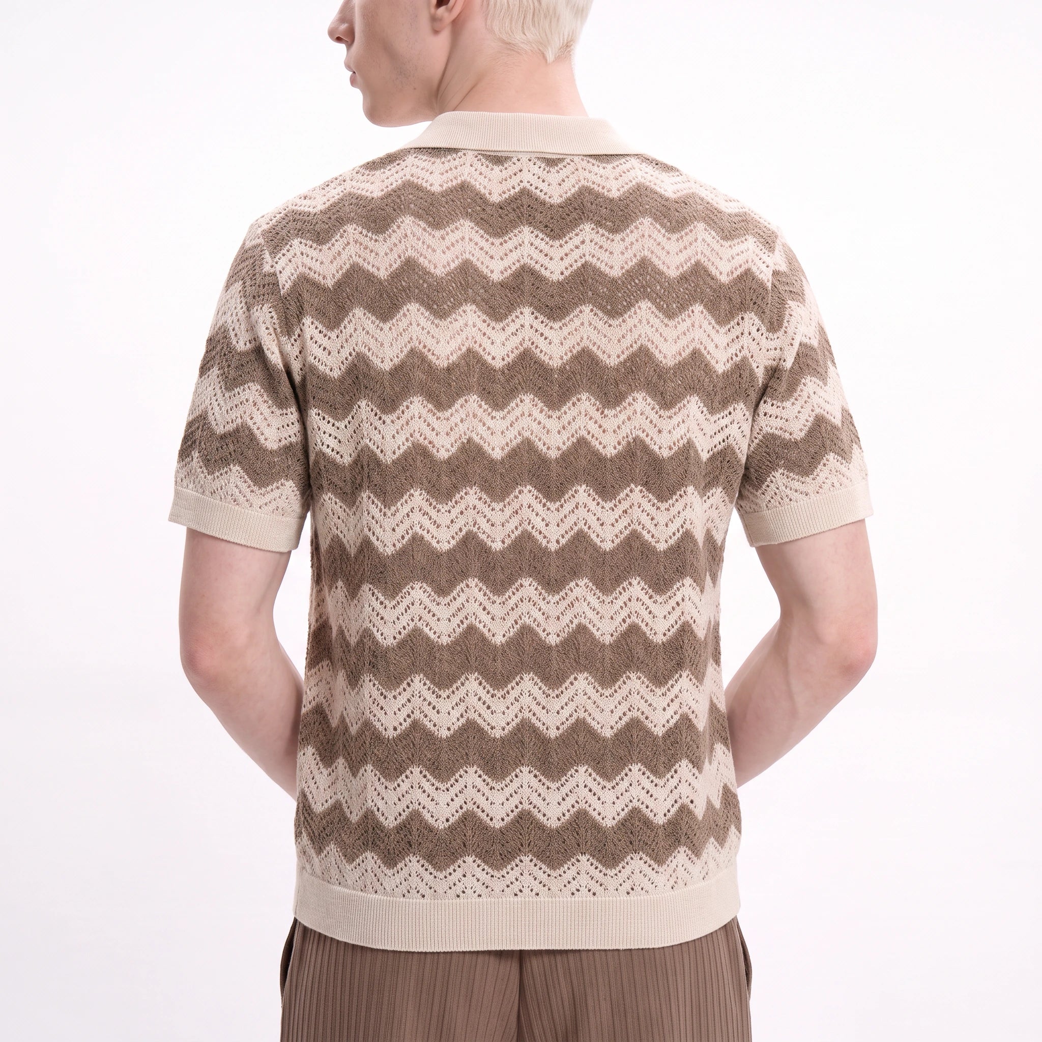 Mizzoni Knitted Button Down Polo