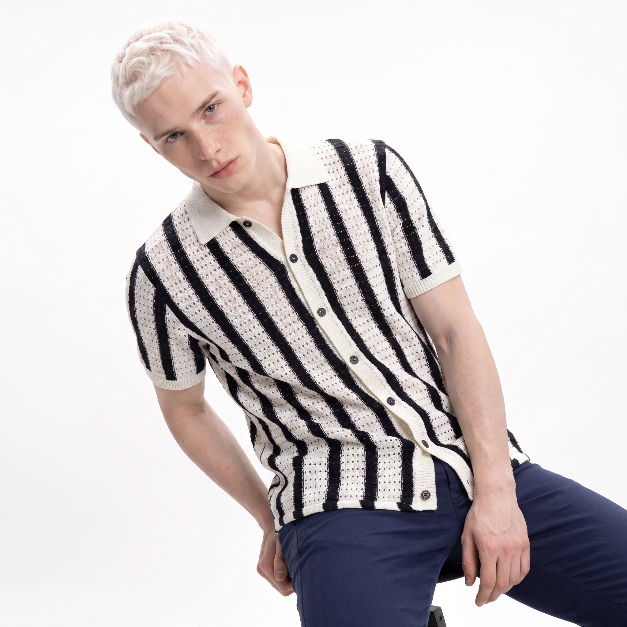 Palermo Knitted Button Down Polo