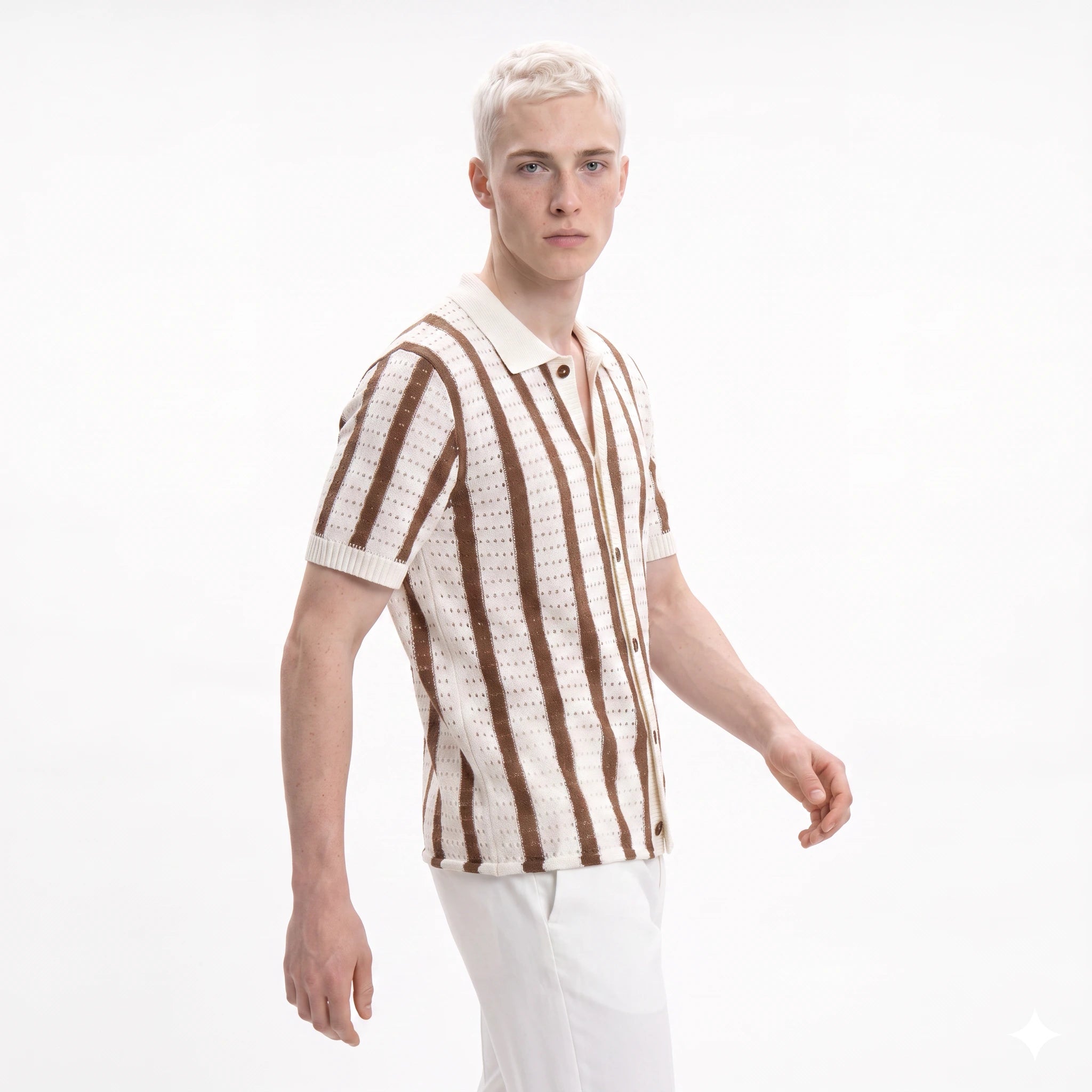 Palermo Knitted Button Down Polo
