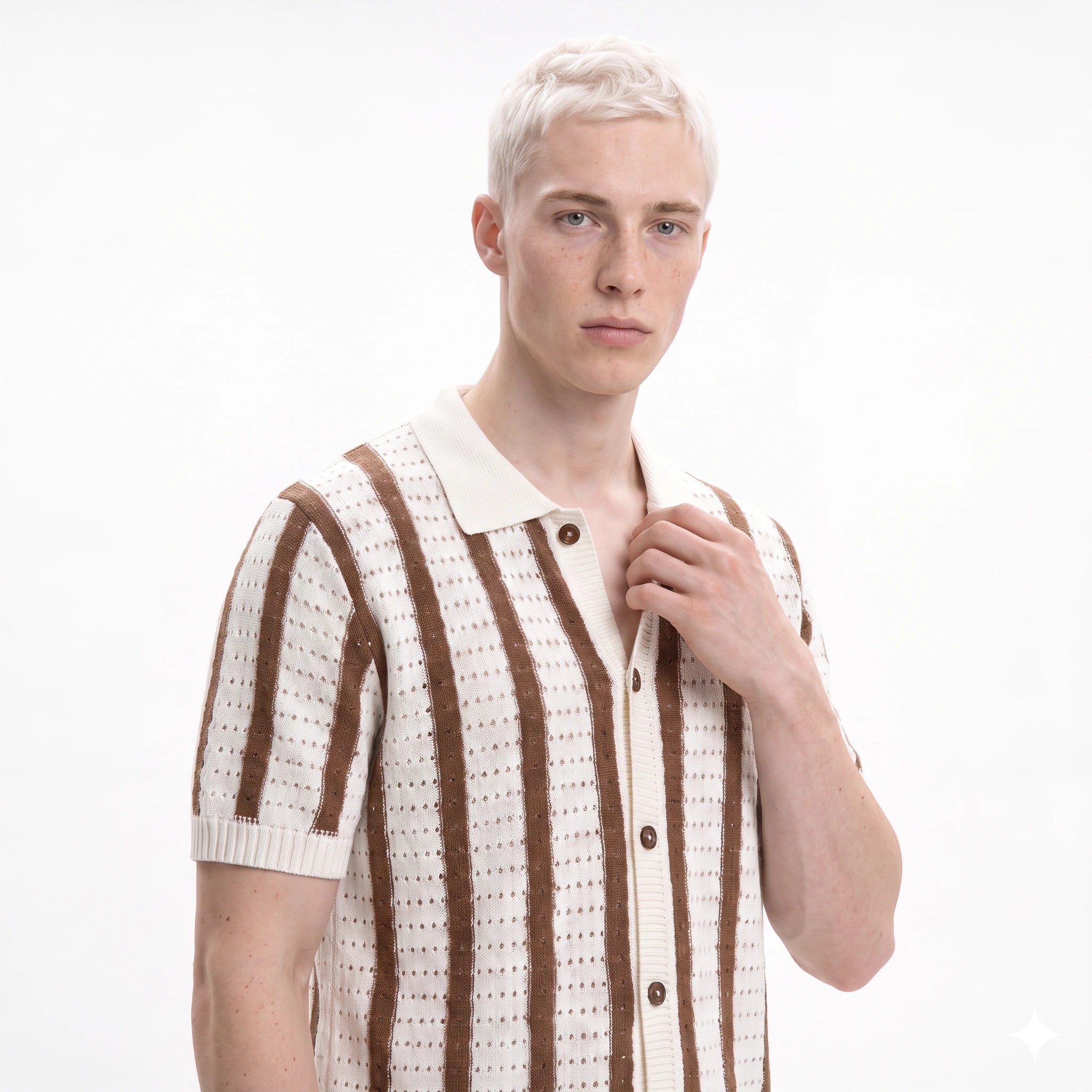 Palermo Knitted Button Down Polo