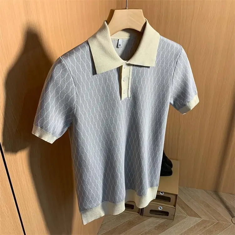 The Astoria Jacquard Knit Polo