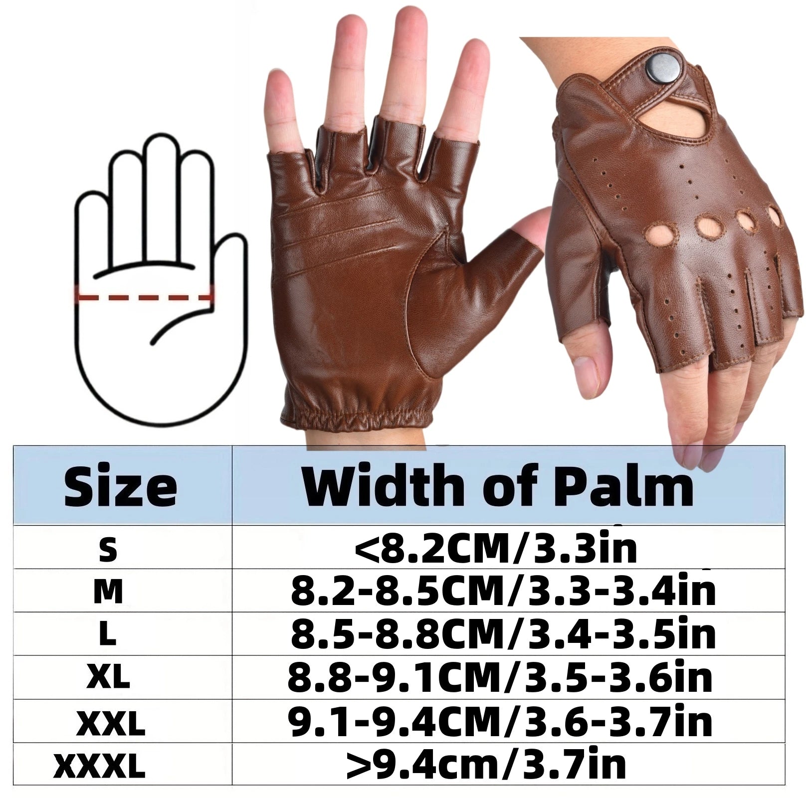 Calf Leather Driving Gloves