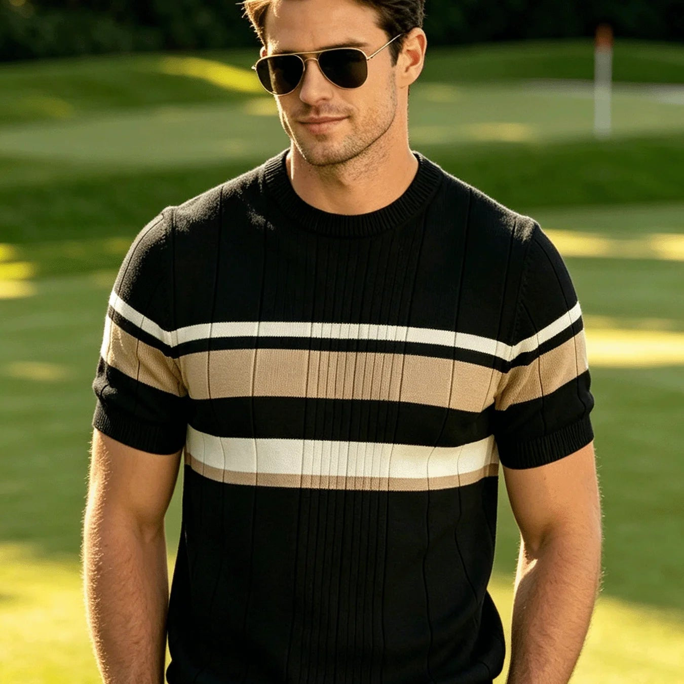 Tarragano Knitted Crew Neck Top
