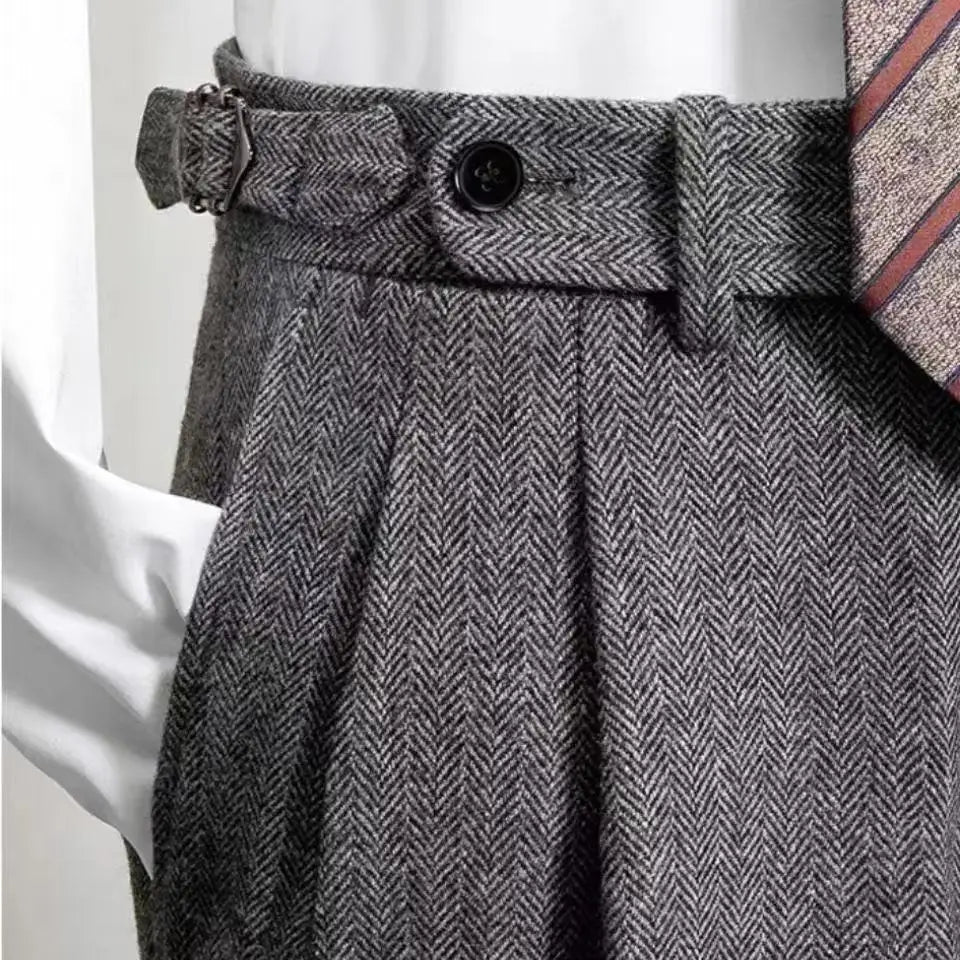 Borallay Tweed Textured Trouser
