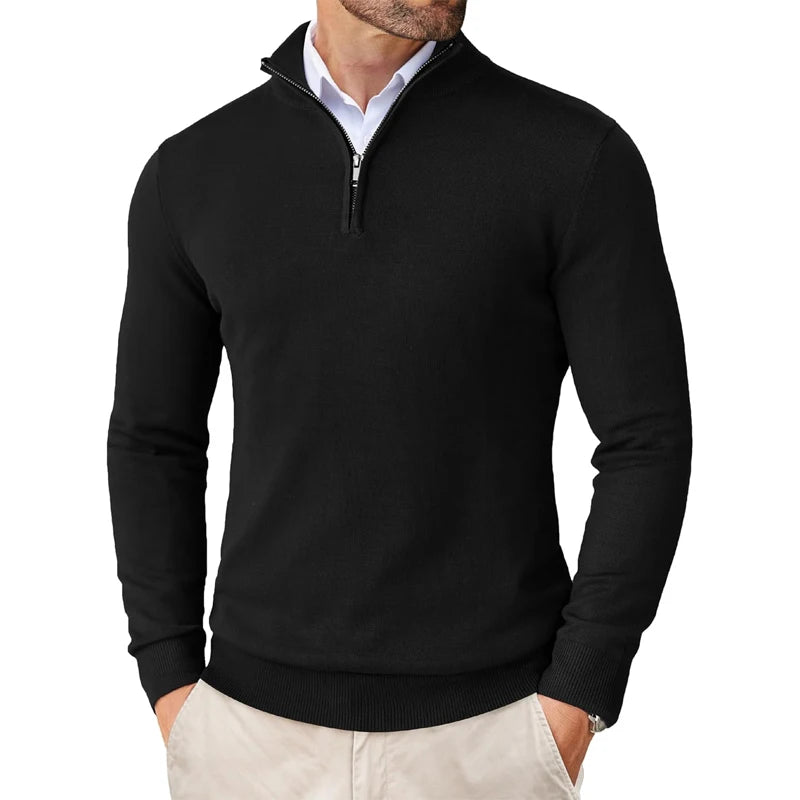 Palm Cove Quarter Zip Knitted Sweater
