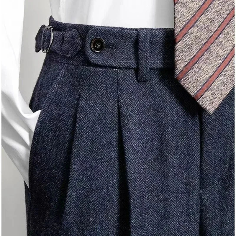 Borallay Tweed Textured Trouser