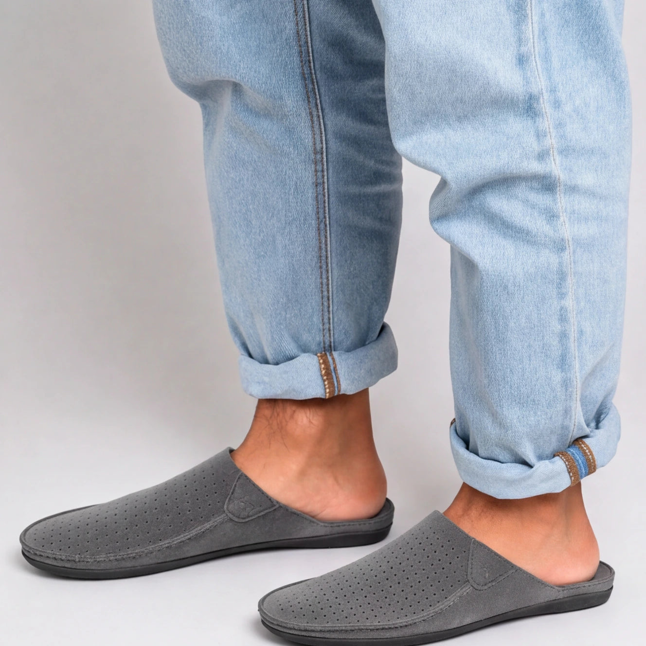 Lission Lambskin Leather Slippers
