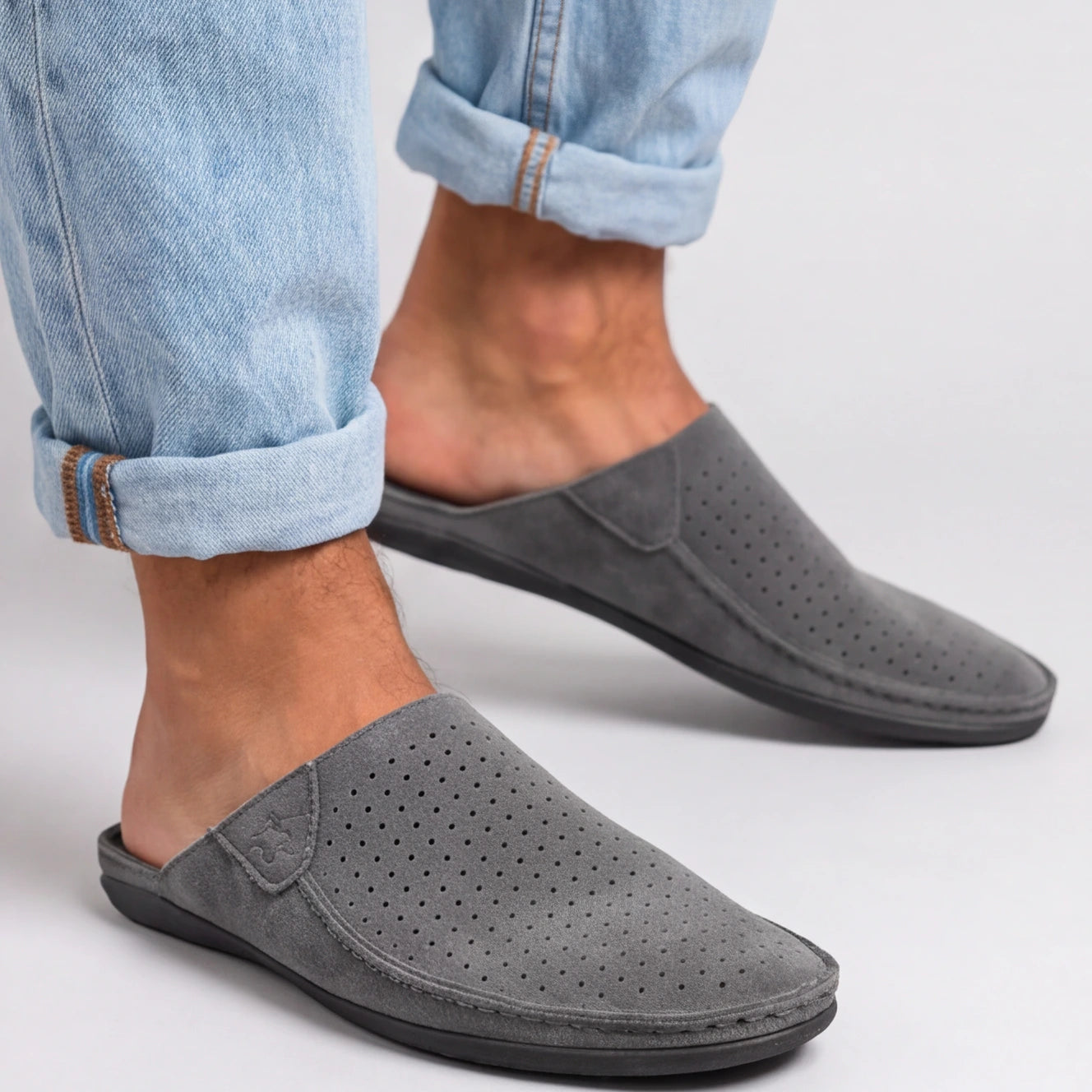 Lission Lambskin Leather Slippers