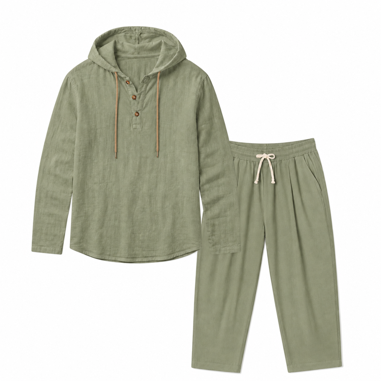 Barcelona Linen Henley Set