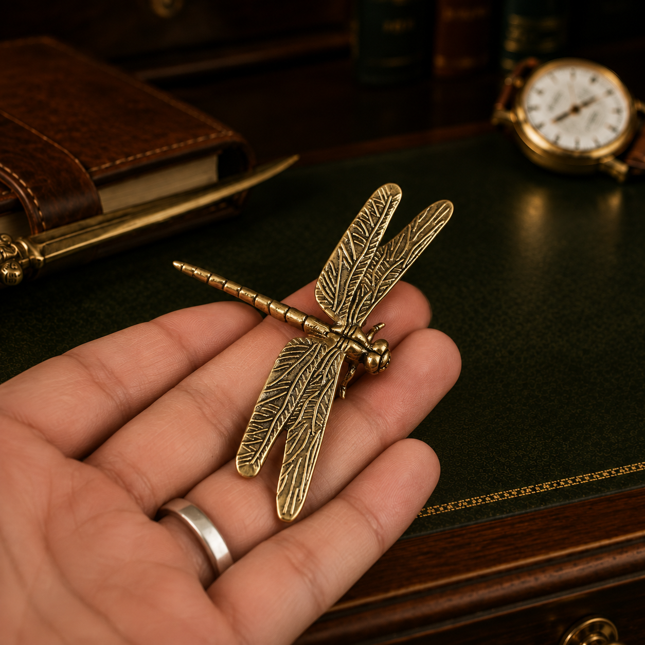 Vintage Dragonfly, Desktop Ornament