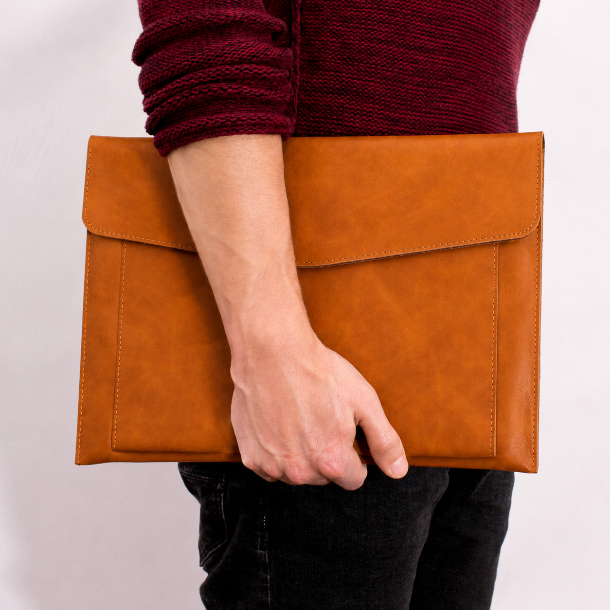Lekkie Leather Double-Layer Carry All