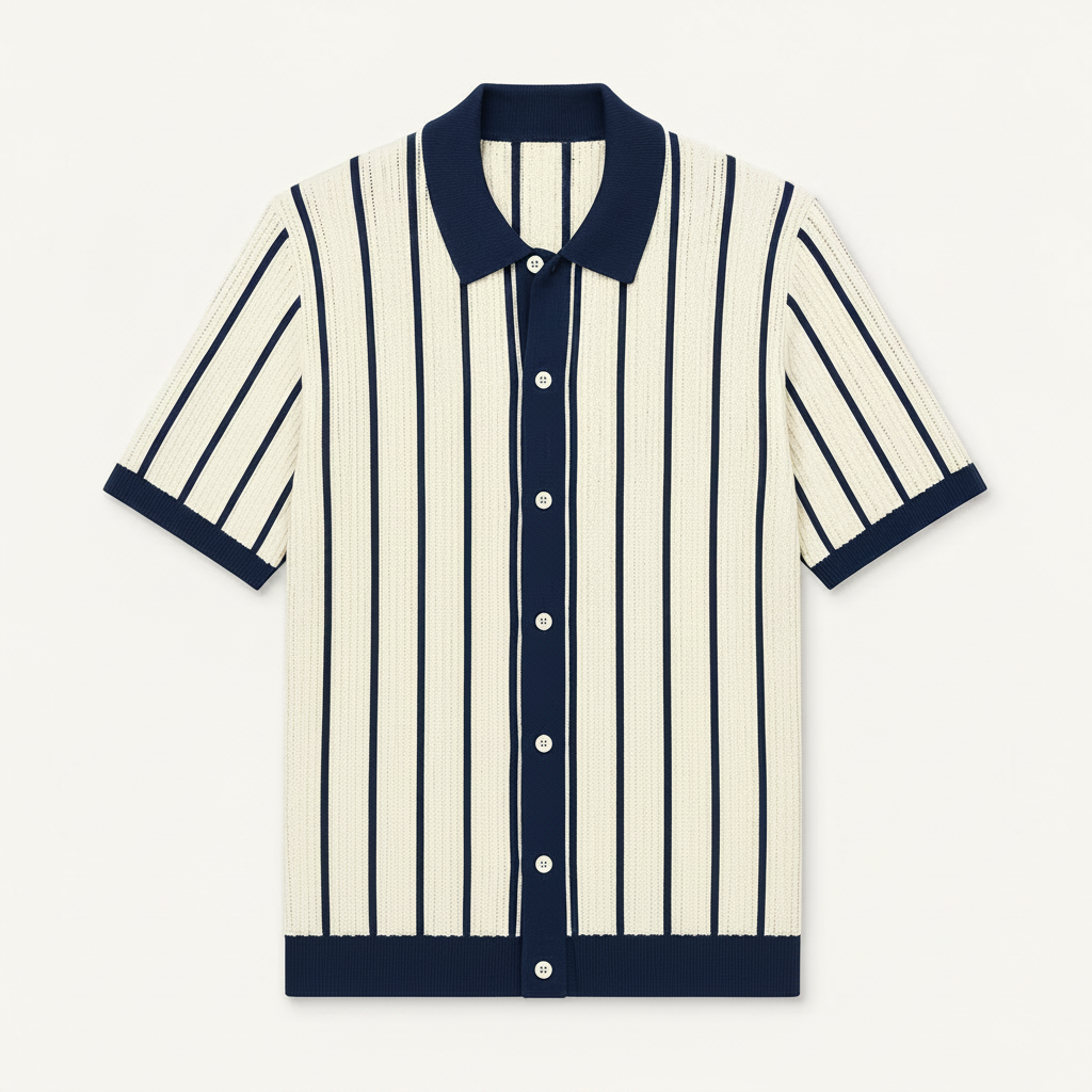Southampton Knitted Button Down Polo