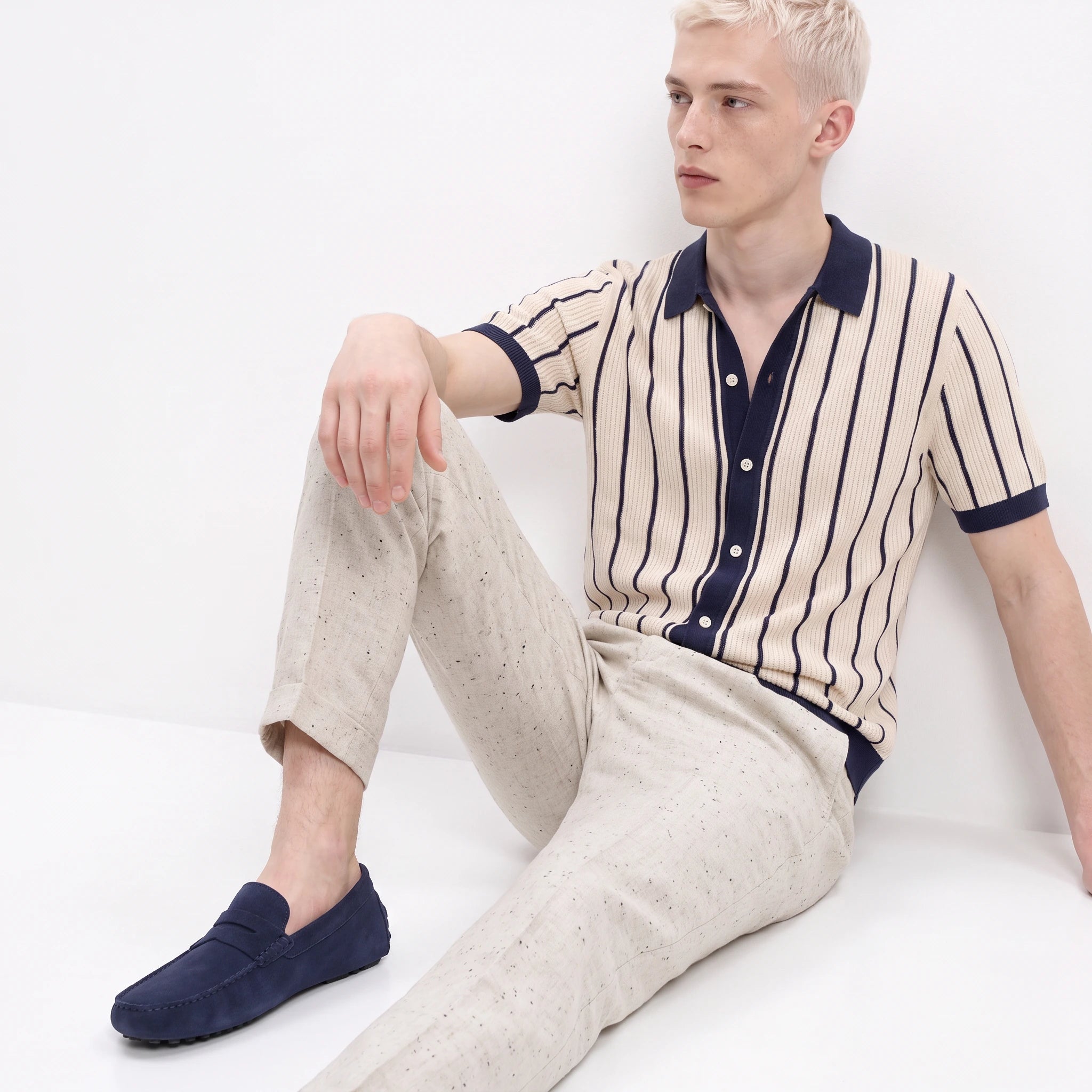 Southampton Knitted Button Down Polo