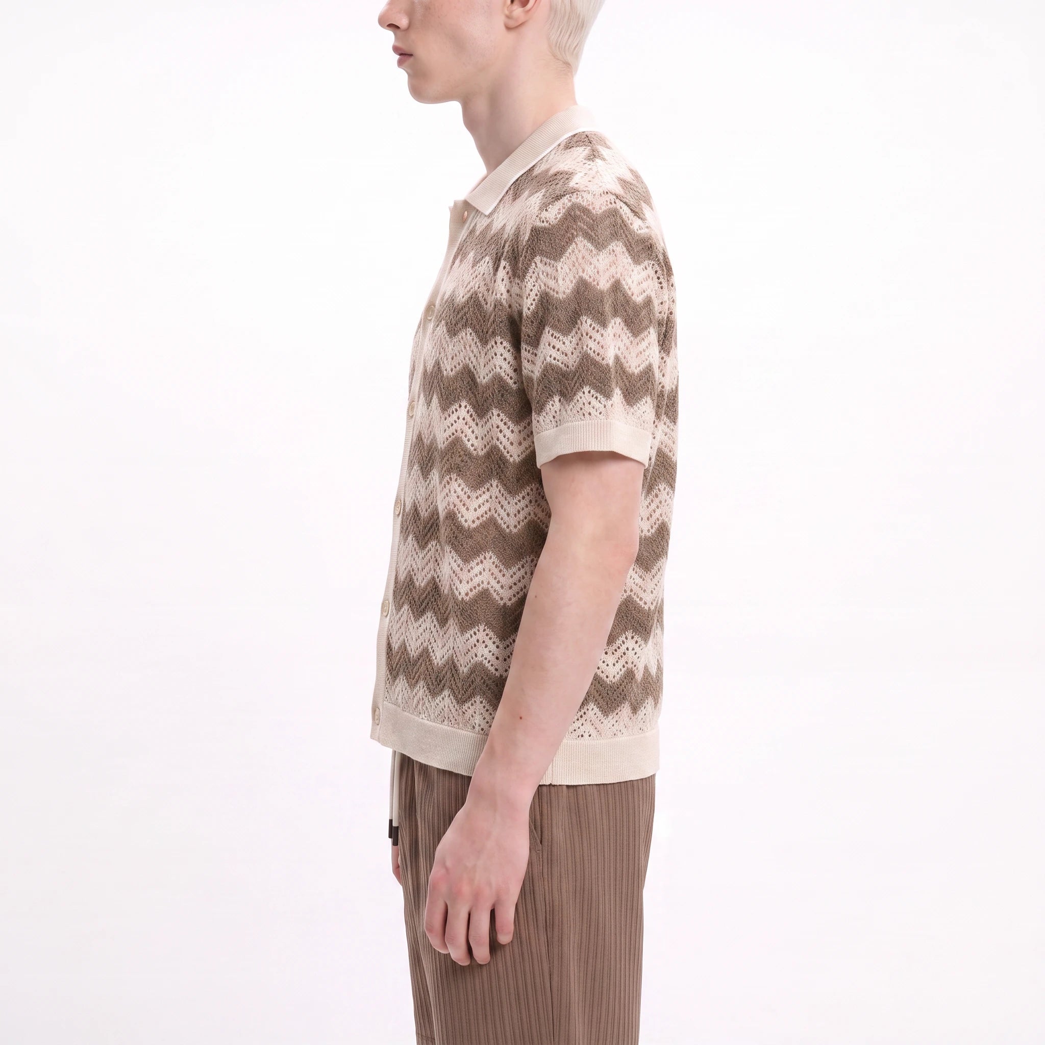 Mizzoni Knitted Button Down Polo