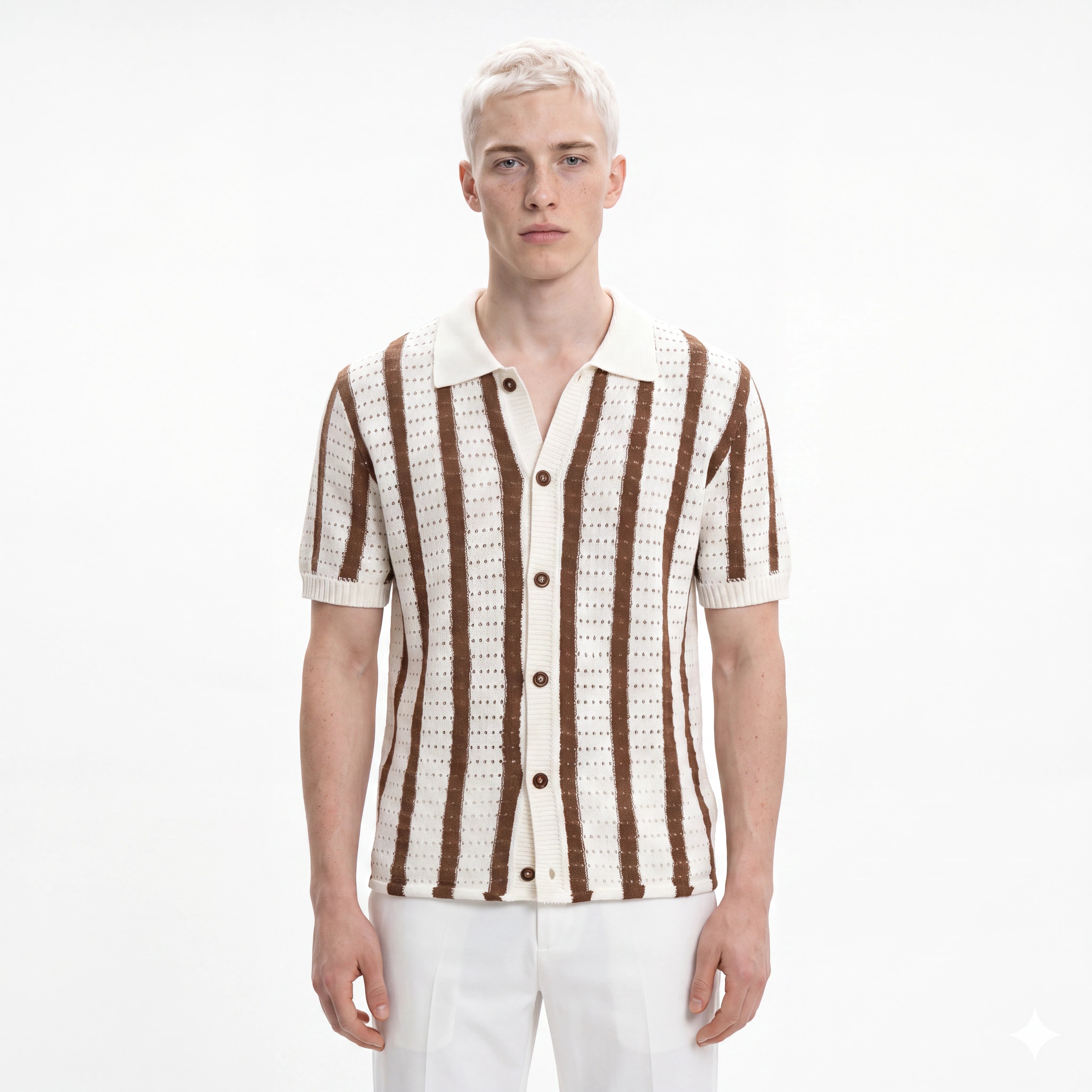 Palermo Knitted Button Down Polo