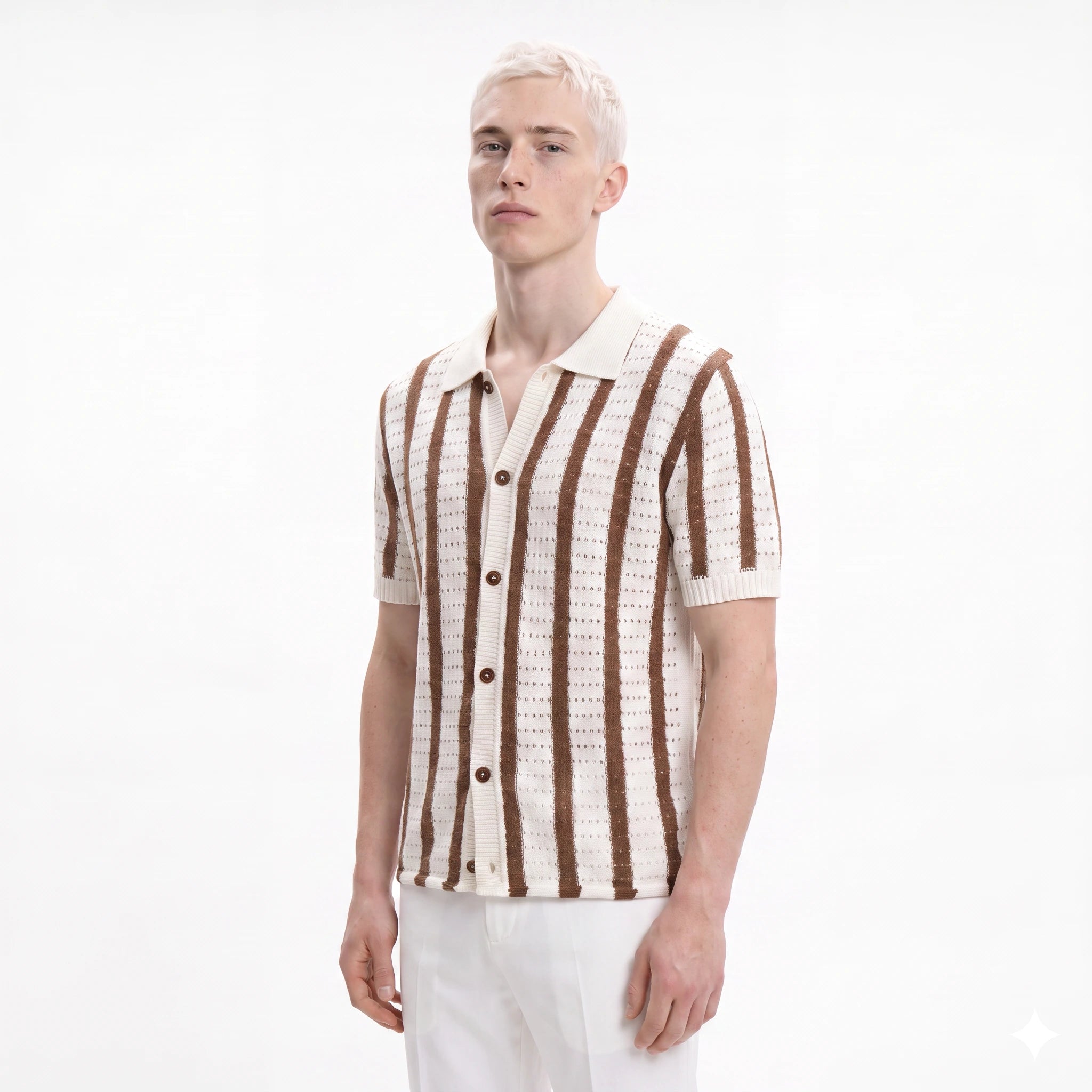 Palermo Knitted Button Down Polo
