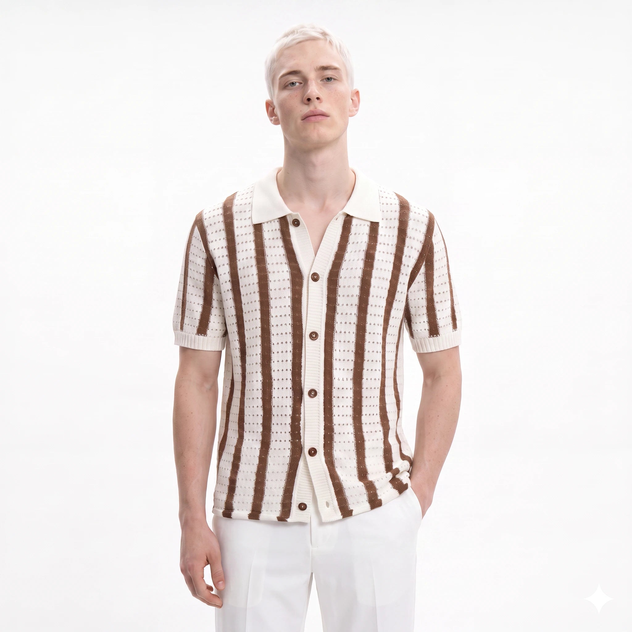 Palermo Knitted Button Down Polo