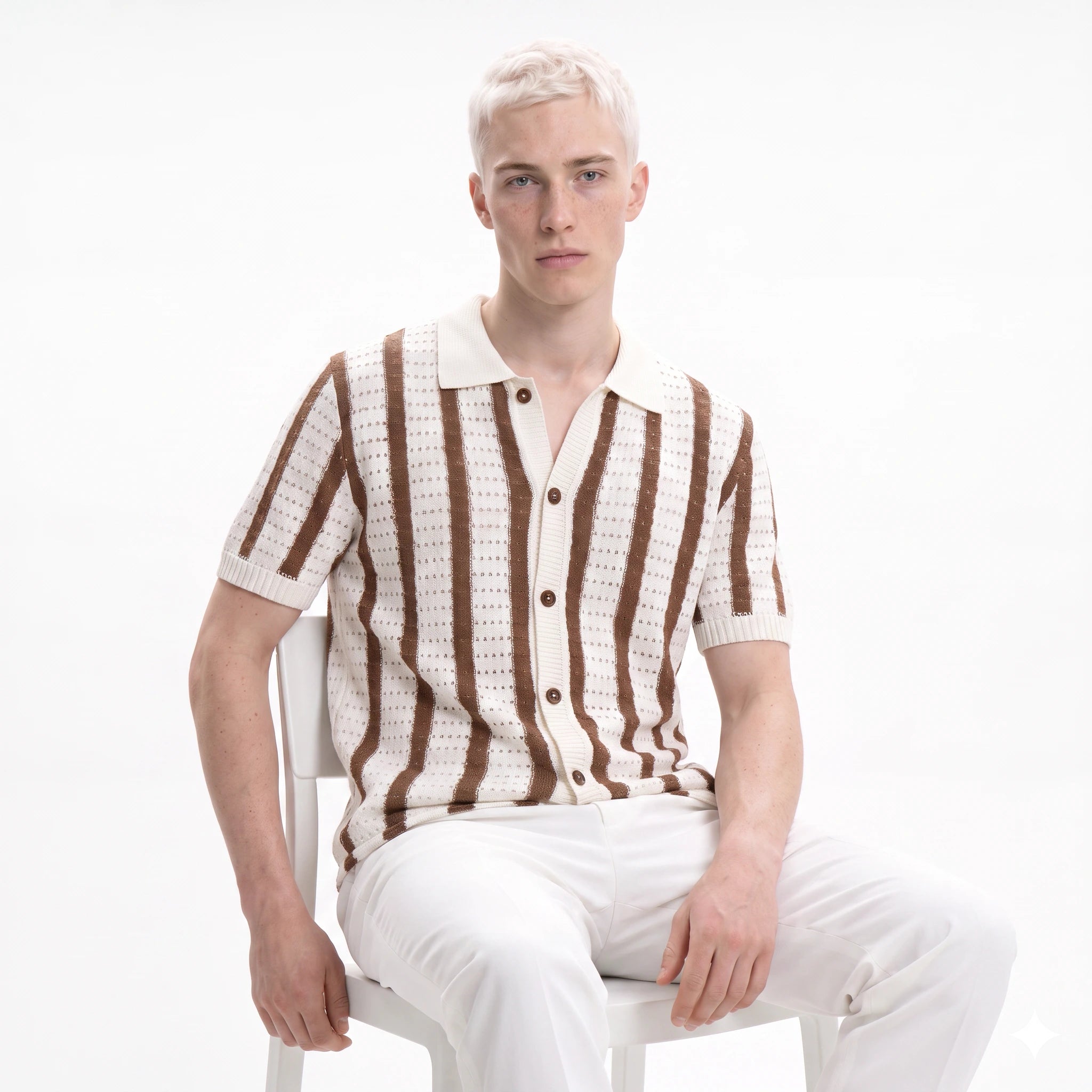 Palermo Knitted Button Down Polo