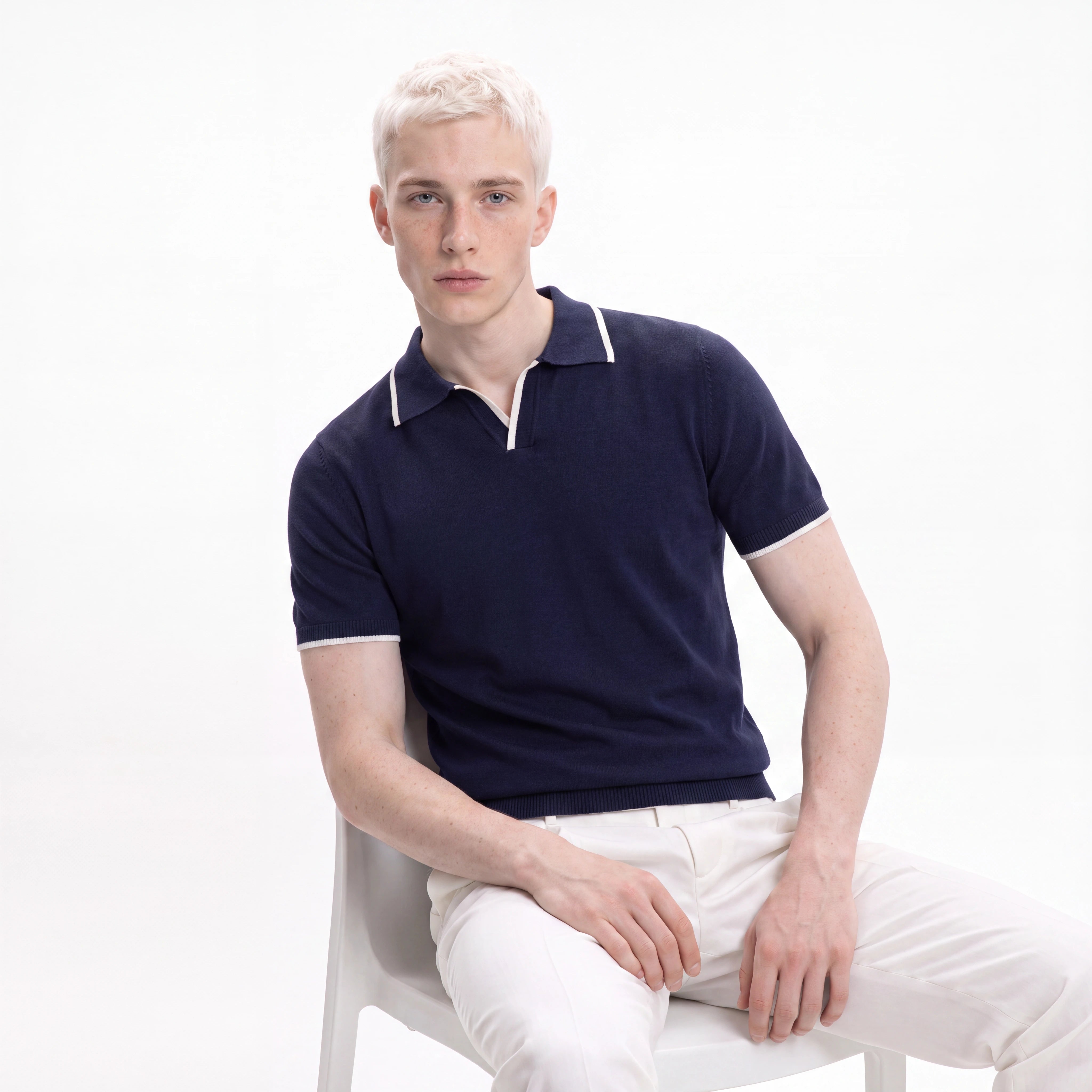 Newport Knitted Polo