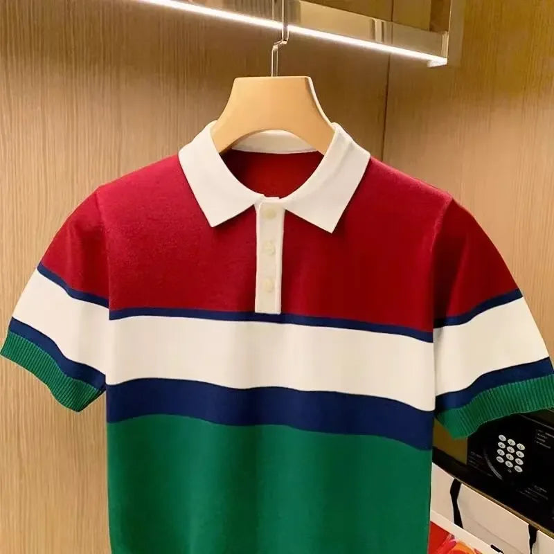 Antala Knitted Polo Top