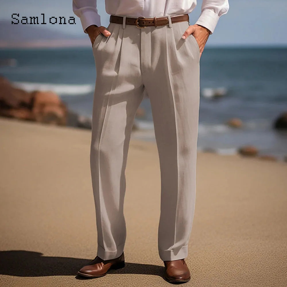Sloane Cotton Linen Blend Trouser