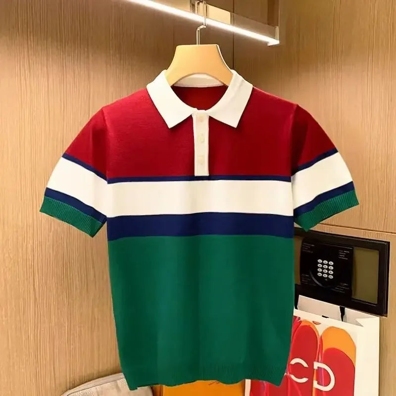 Antala Knitted Polo Top
