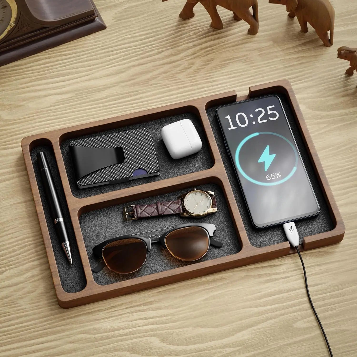 Wooden Valat Organizer Tray