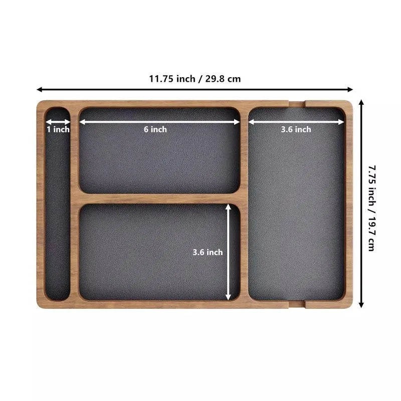 Wooden Valat Organizer Tray