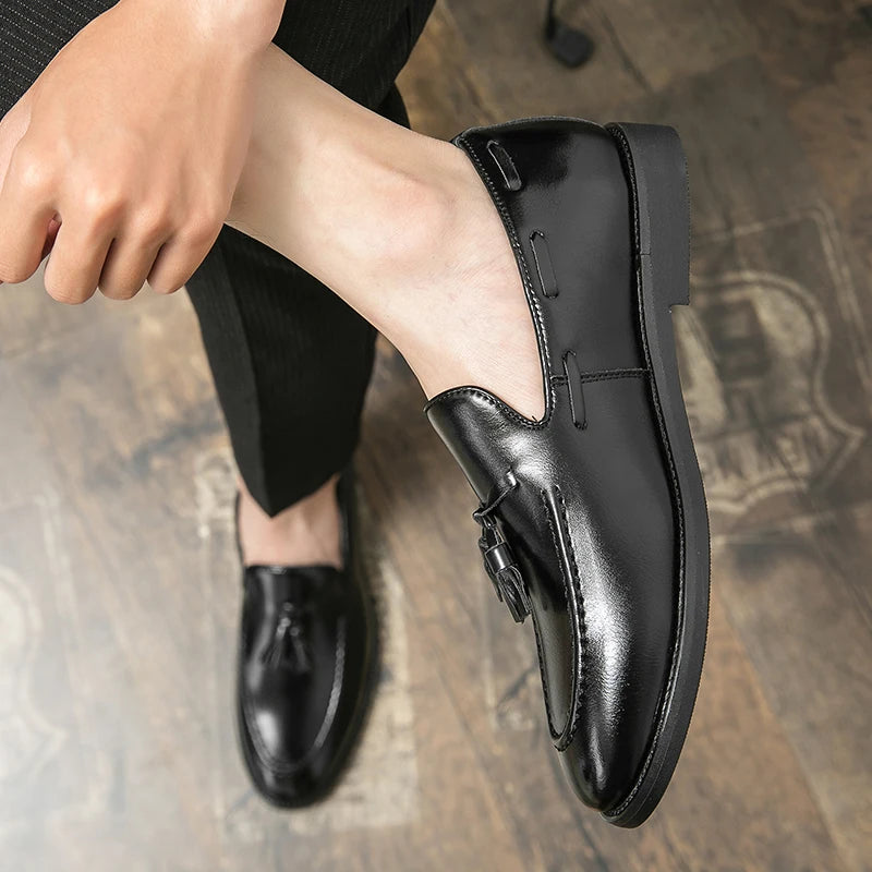 Nocta Patent Leather Tassel Loafer