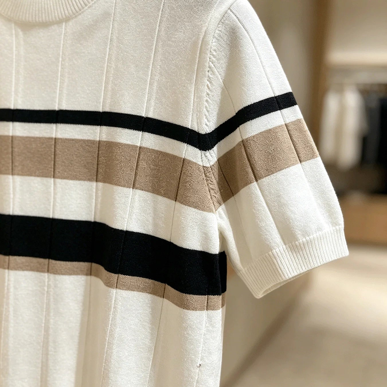Tarragano Knitted Crew Neck Top