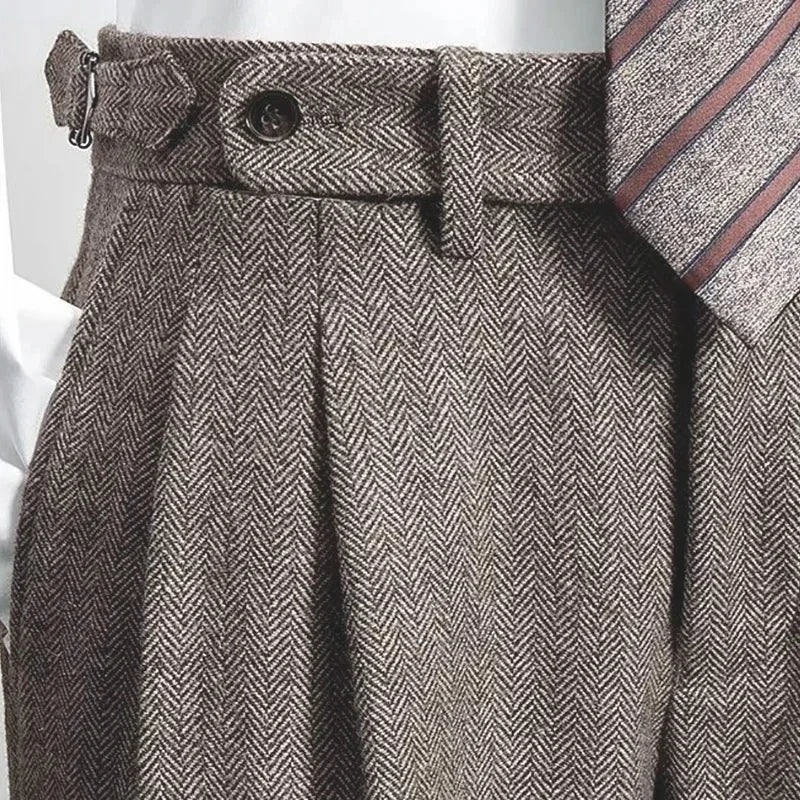 Borallay Tweed Textured Trouser