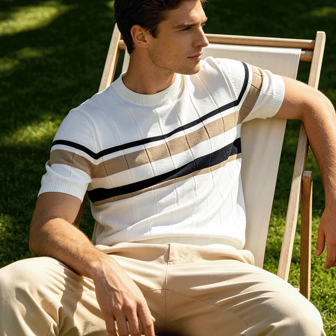Tarragano Knitted Crew Neck Top