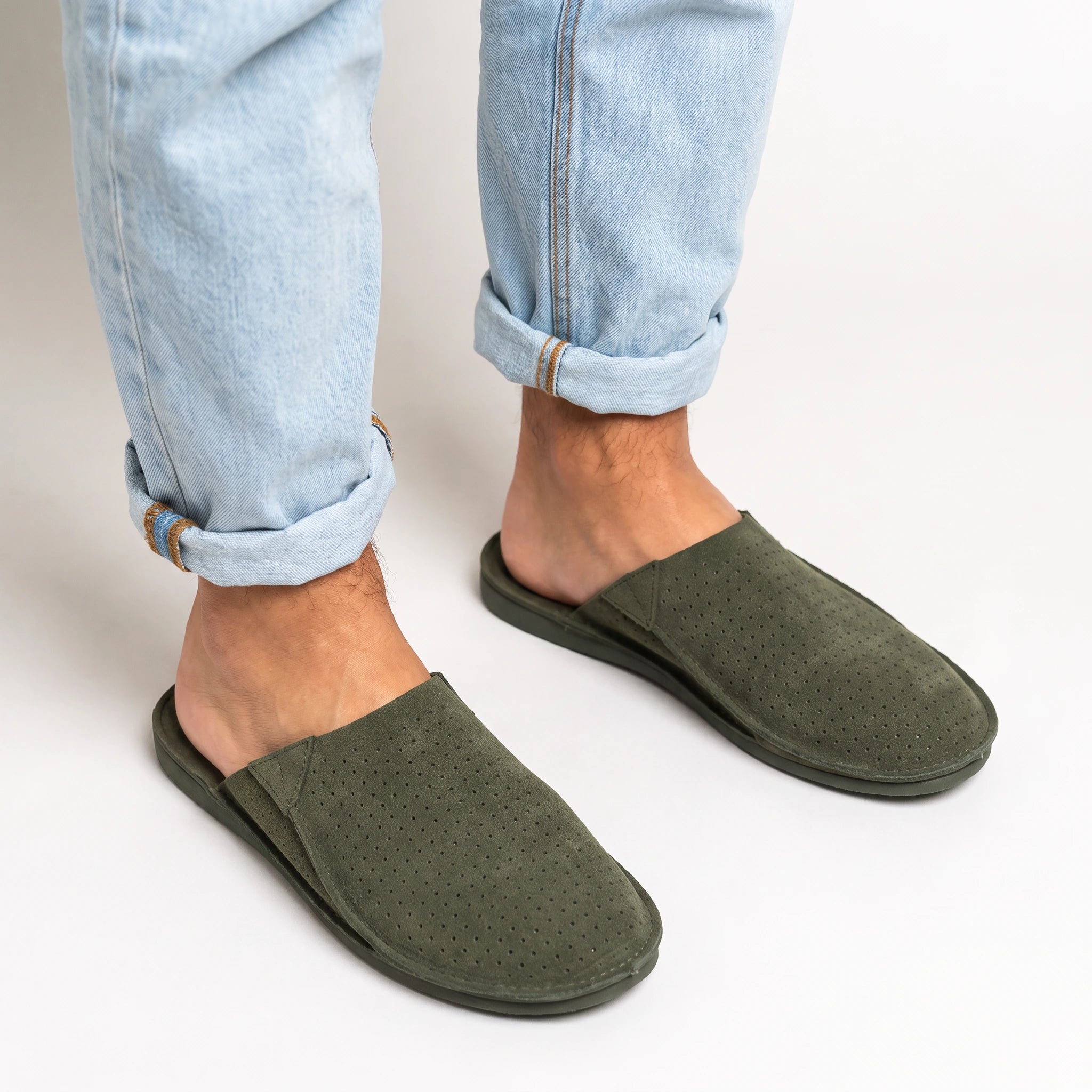 Lission Lambskin Leather Slippers