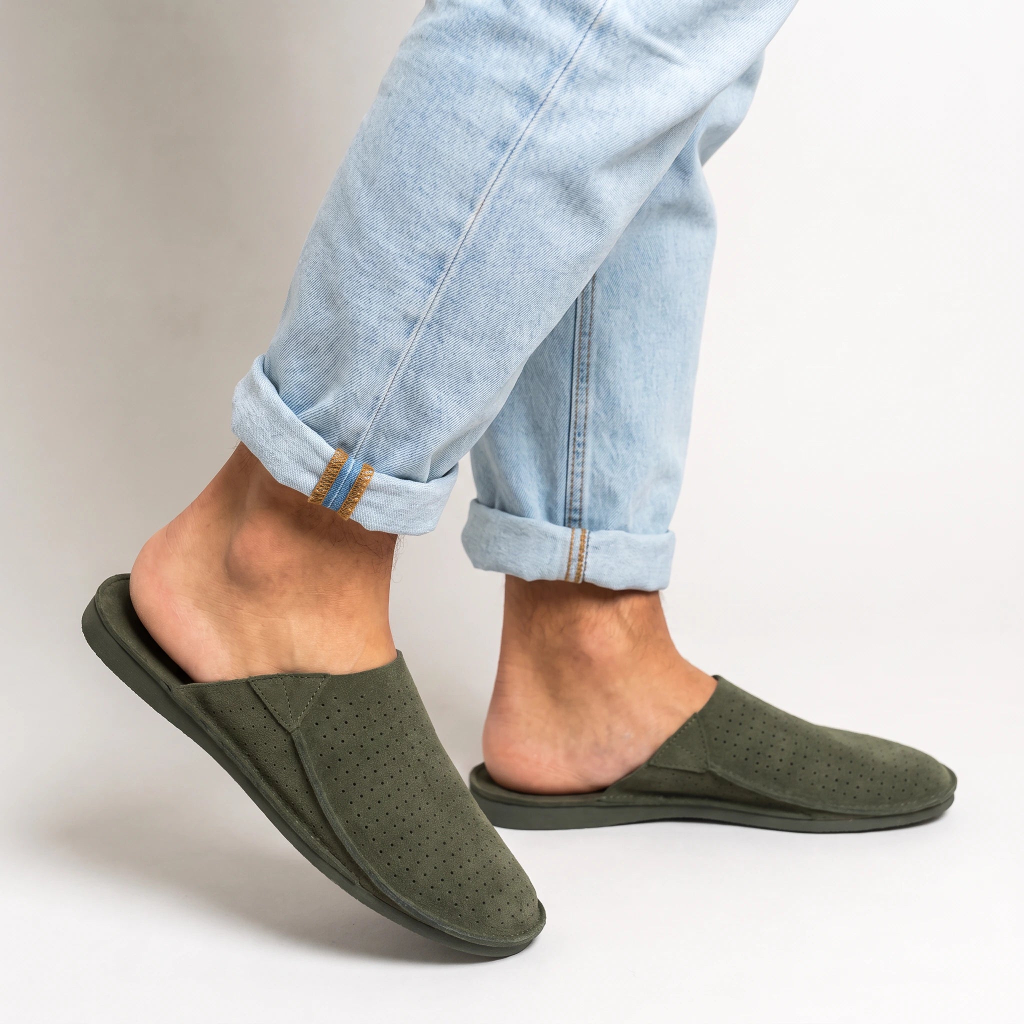 Lission Lambskin Leather Slippers