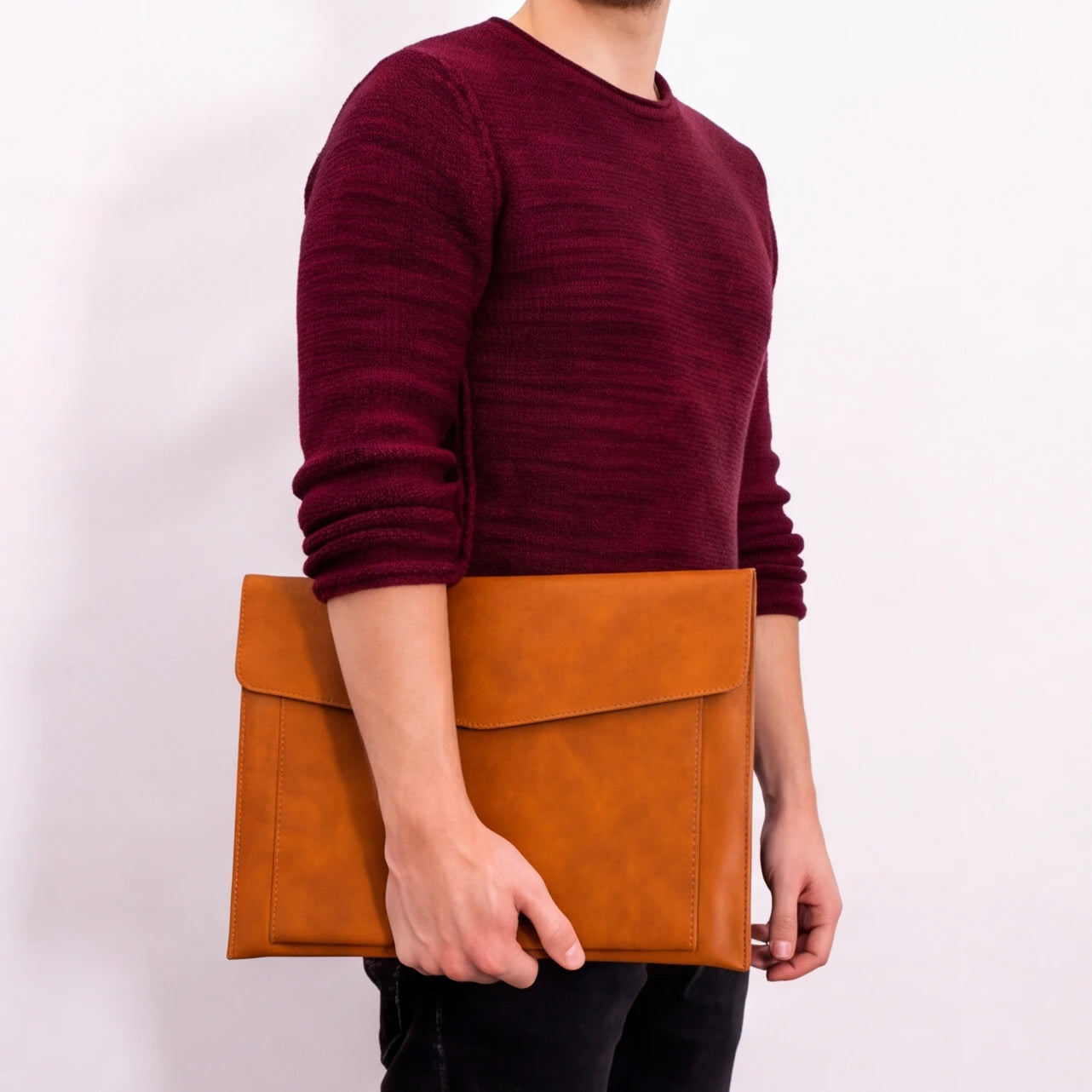 Lekkie Leather Double-Layer Carry All