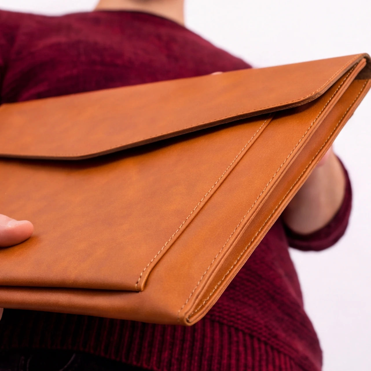 Lekkie Leather Double-Layer Carry All